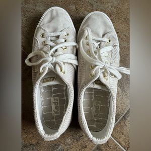 Keds off white sued leather tennis shoes. Size 7